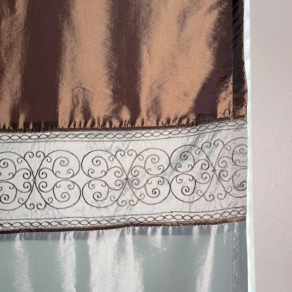 108” Curtains | Blue & Brown | JCP Home Collection